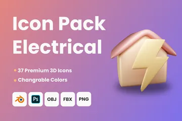 Tecnología electrónica 3D Icon Pack