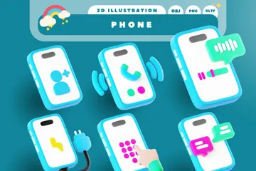 Telefon 3D Icon Pack