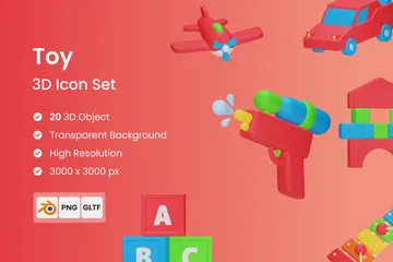 Toy 3D Icon Pack