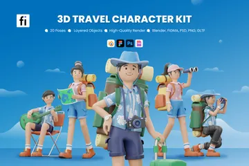 Travel 3D Illustration Pack