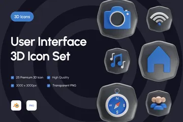 User Interface 3D Icon Pack