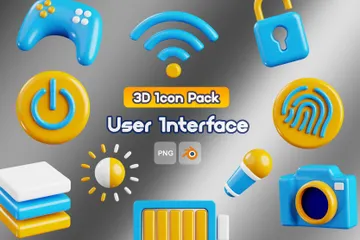 User Interface 3D Icon Pack