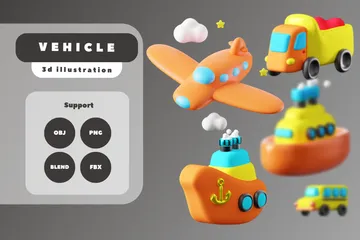 Véhicule Pack 3D Icon