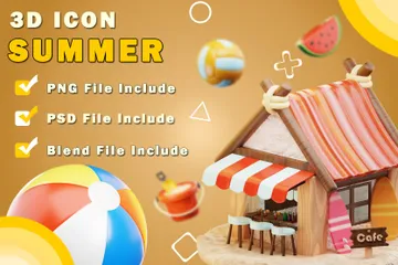 Verano Paquete de Icon 3D