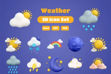 Wetter 3D Icon Pack