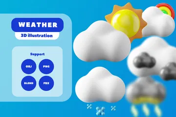 Wetter 3D Icon Pack