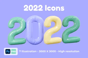 2022 3D Illustration Pack