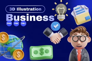 3D Business 3D Icon Pack