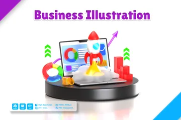 3D Business 3D Illustration Pack