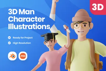 キャラクター 3D Illustrationパック