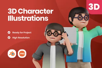 Character 3D Illustration Pack