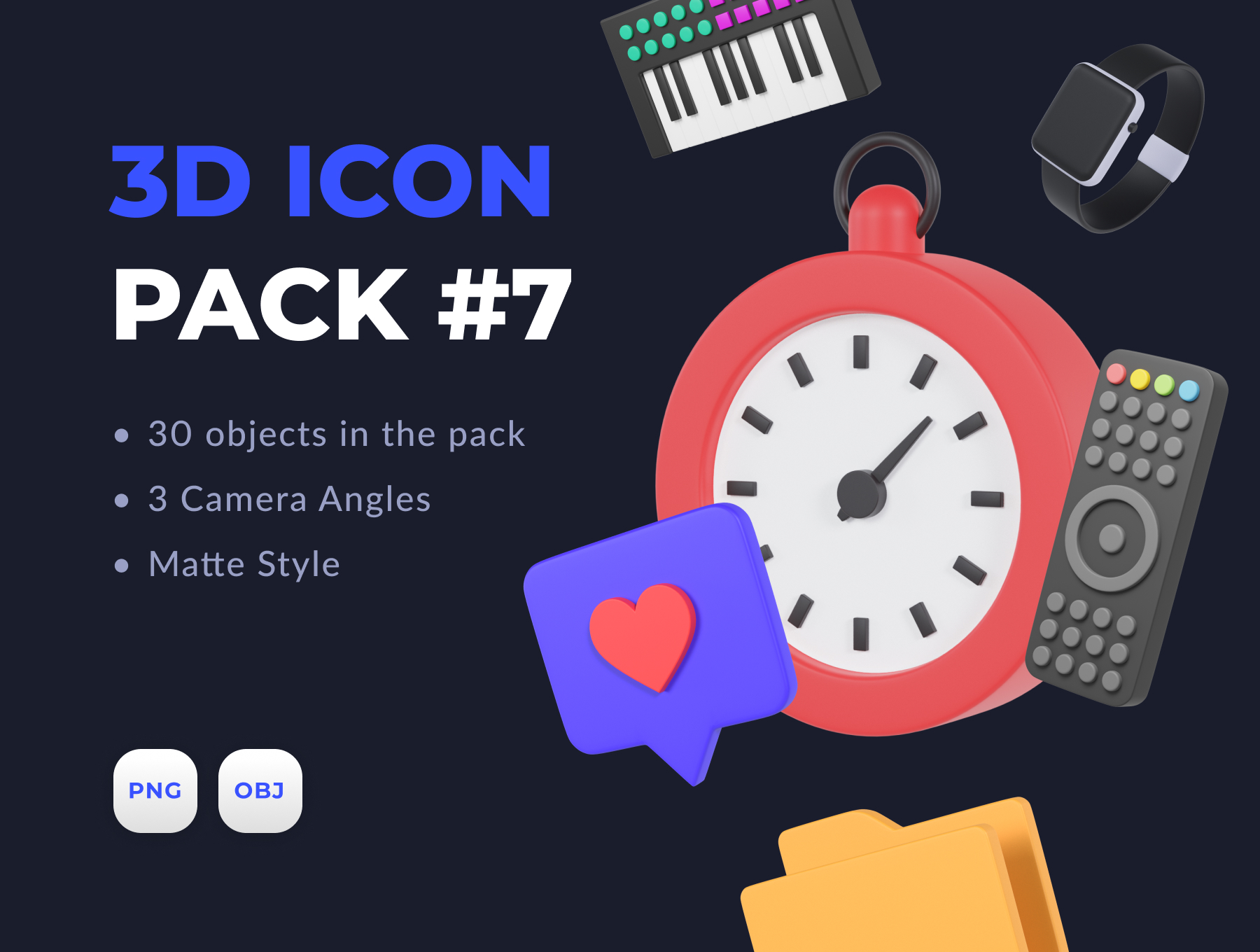 Premium 3D Icon Pack 7 3D Illustration pack from Miscellaneous 3D ...