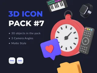 3D Icon Pack 7 3D Illustration Pack