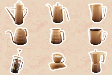 3D Kaffee 3D Illustration Pack