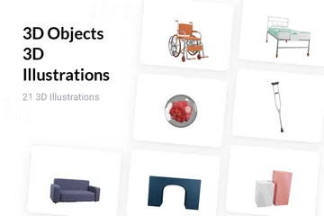 3D Objects 3D Illustration Pack