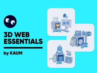 3D Web Essentials 3D Illustration Pack