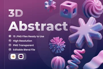 Abstract 3D Icon Pack