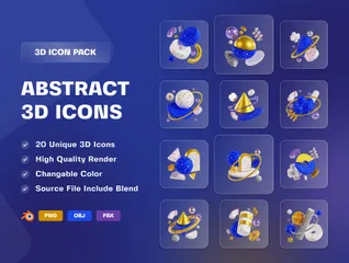 Abstract 3D Icon Pack