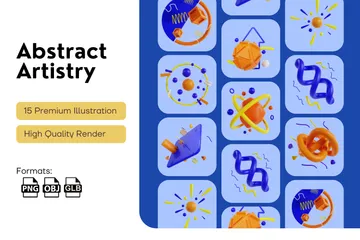 Abstract Artistry 3D Icon Pack