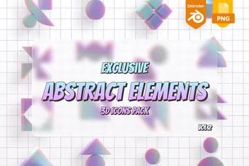 Abstract Elements 3D Icon Pack