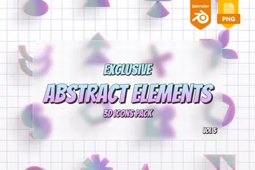 Abstract Elements 3D Icon Pack