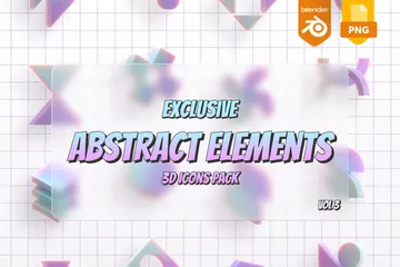 Abstract Elements 3D Icon Pack