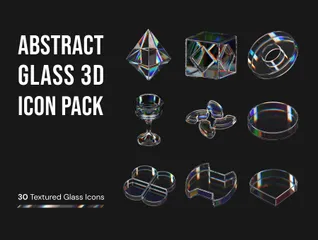 Abstract Glass 2 3D Icon Pack