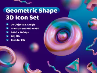 Abstract Shape 3D Illustration Pack