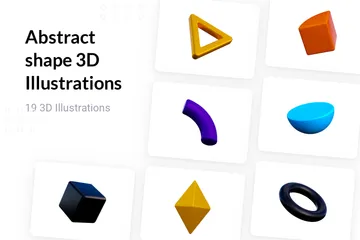 Abstract Shape 3D Illustration Pack