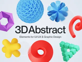 Abstract Shape 3D Icon Pack