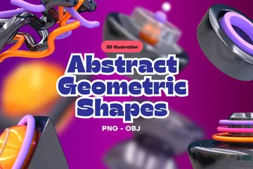 Abstract Shape 3D Icon Pack