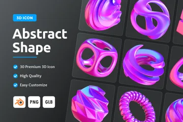 Abstract Shape 3D Icon Pack