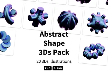 Abstract Shape 3D Icon Pack