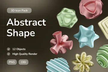 Abstract Shape 3D Icon Pack