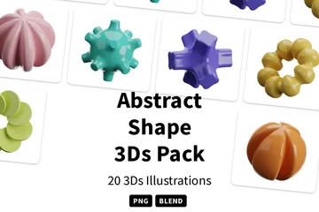 Abstract Shape 3D Icon Pack