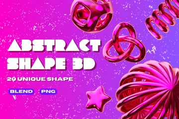 Abstract Shape 3D Icon Pack