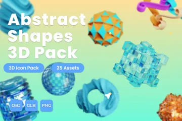 Abstract Shape 3D Icon Pack