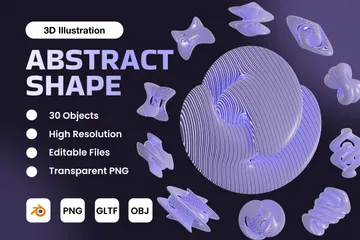 Abstract Shape 3D Icon Pack