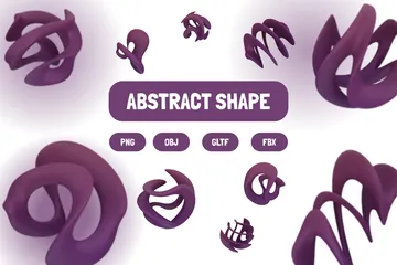 Abstract Shape 3D Icon Pack