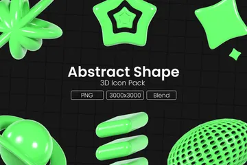 Abstract Shape 3D Icon Pack