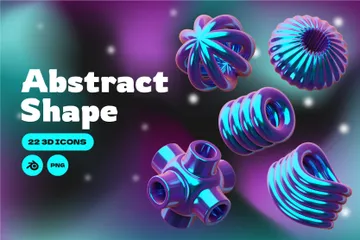 Abstract Shape 3D Icon Pack