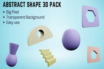 Abstract Shape 3D Icon Pack