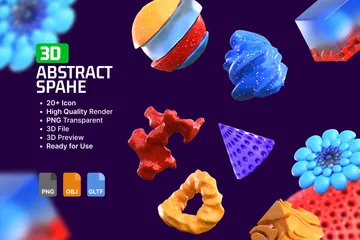 Abstract Shape V3 3D Icon Pack