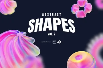 Abstract Shape Vol. 2 3D Icon Pack