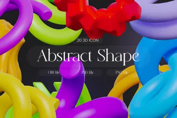 Abstract Shape Vol. 2 3D Icon Pack