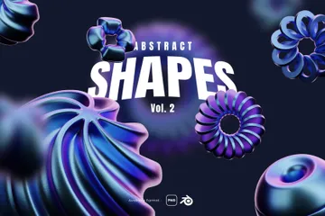 Abstract Shape Vol. 2 3D Icon Pack