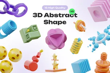 Abstract Shape Vol. 3 3D Icon Pack