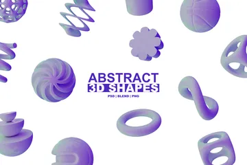Abstract Shapes 3D Icon Pack