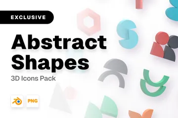 Abstract Shapes 3D Icon Pack