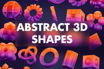 Abstract Shapes 3D Icon Pack